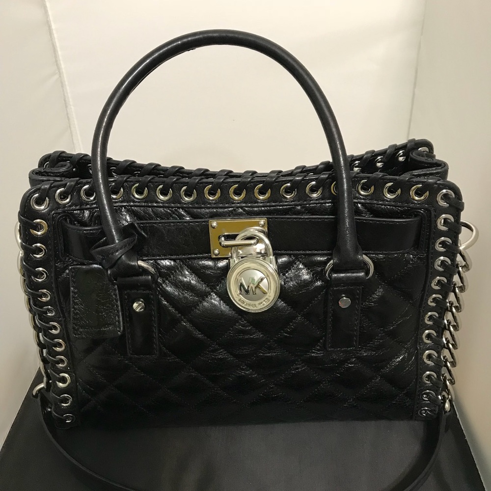 Authentic Michael Kors Hippie Grommet Leather Bag